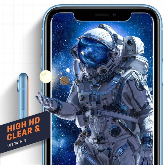 [3 Pack] iPhone 12 / 12 Pro / iPhone 11 / XR Glass Screen Protector + Installer - Picture 4 of 6